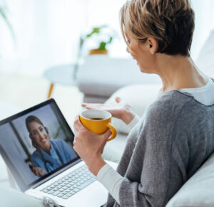 An e-visit as part of a virtual or decentralized study